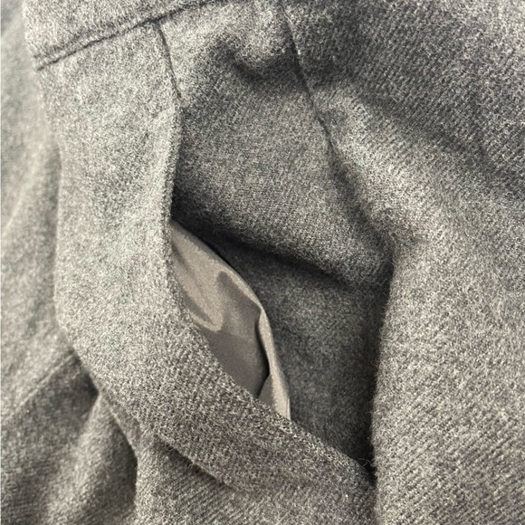 L.L. Bean Pants Womens 12 Grey Classic‎ Fit Straight Flannel 100% Cotton Lined - Picture 4 of 14